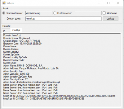 Screenshot of the application cStatus - #9