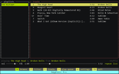 Screenshot of the application musikcube - #4