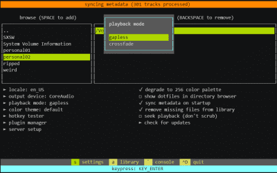 Screenshot of the application musikcube - #7