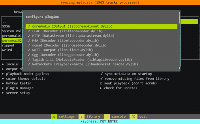 Screenshot of the application musikcube - #8