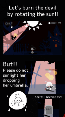 Screenshot of the application Sun and dark girl. - TERASENE - - #3