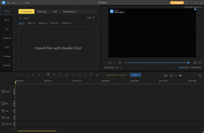 Screenshot of the application EaseUS Video Editor - #1