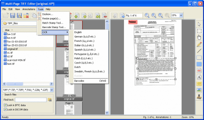 Screenshot of the application Multi-Page TIFF Editor - #5