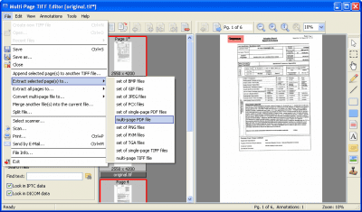 Screenshot of the application Multi-Page TIFF Editor - #9