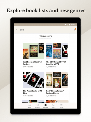 Screenshot of the application Goodreads - #10