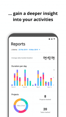 Screenshot of the application Boosted Time Tracker - #7