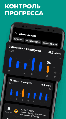 Screenshot of the application Habit Tracker - #5