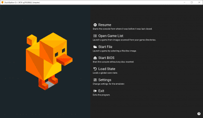 Screenshot of the application DuckStation - #2