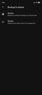 Screenshot of the application AdAway - #6