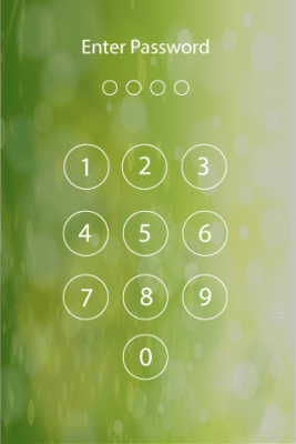 Screenshot of the application Screen lock password - #1