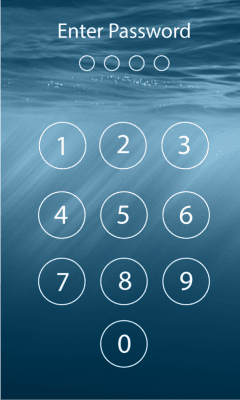 Screenshot of the application Screen lock password - #3
