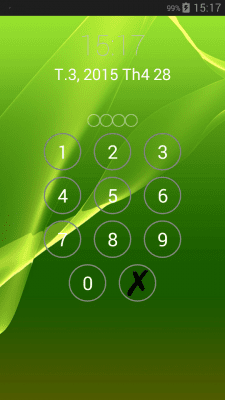 Screenshot of the application Screen lock password - #4