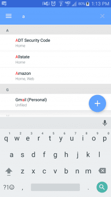 Screenshot of the application Passwords Plus Password Mgr - #4