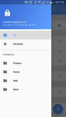 Screenshot of the application Passwords Plus Password Mgr - #5