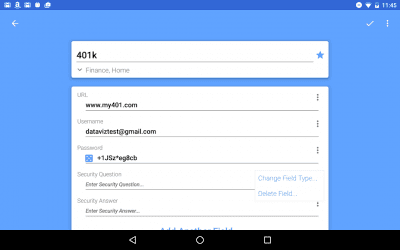 Screenshot of the application Passwords Plus Password Mgr - #10