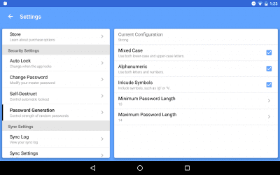 Screenshot of the application Passwords Plus Password Mgr - #12
