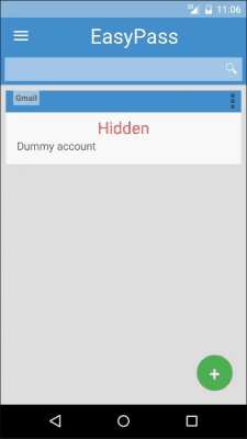 Screenshot of the application EasyPass - #4