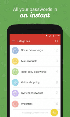 Screenshot of the application Password Manager - #2