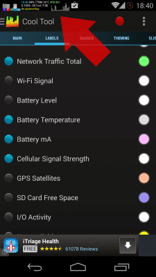 Screenshot of the application Cool Tool - system stats - #1