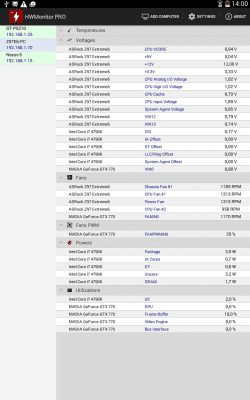 Screenshot of the application HWMonitor PRO - #6