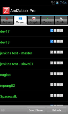 Screenshot of the application Andzabbix Lite - #3