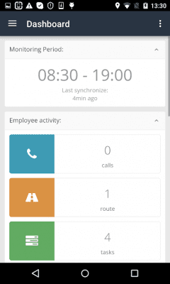 Screenshot of the application Yaware.Mobile - #4