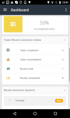 Screenshot of the application Yaware.Mobile - #5