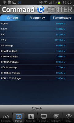 Screenshot of the application MSI Command Center - #4