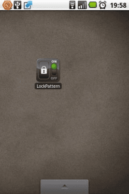 Screenshot of the application LockPattern OnOff - #1
