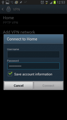 Screenshot of the application VPN shortcut - #2