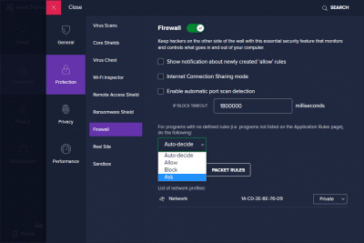 Screenshot of the application Avast Internet Security - #2