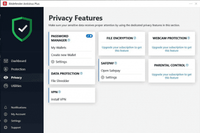Screenshot of the application BitDefender Antivirus Plus - #3