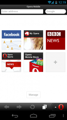 Screenshot of the application Opera Mobile Classic - #2