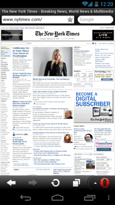 Screenshot of the application Opera Mobile Classic - #6