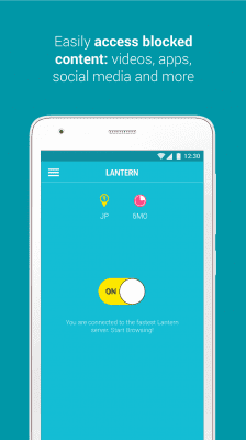 Screenshot of the application Lantern - #1