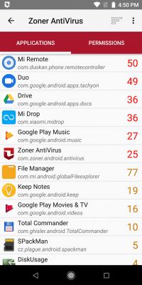 Screenshot of the application Zoner AntiVirus Free - #4