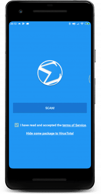 Screenshot of the application VirusTotal Mobile - #1