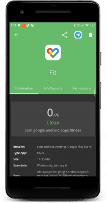 Screenshot of the application VirusTotal Mobile - #5