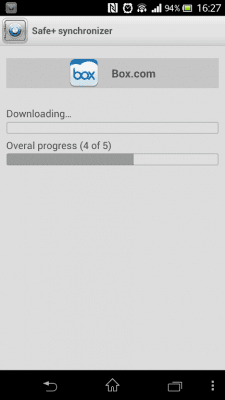 Screenshot of the application Safe+Synchro - #6