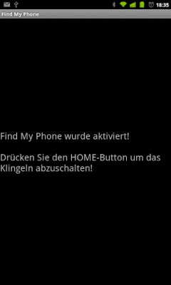 Screenshot of the application Find My Phone (incl. demute) - #4