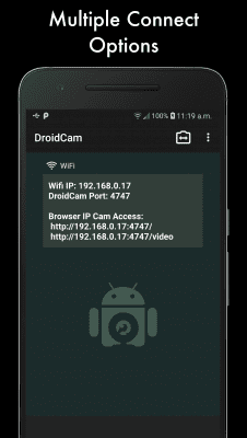 Screenshot of the application DroidCam Wireless Webcam - #3
