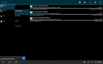 Screenshot of the application aDownloader - torrent download - #6