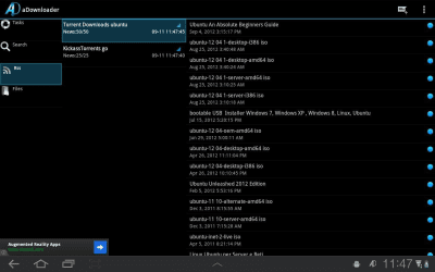 Screenshot of the application aDownloader - torrent download - #8
