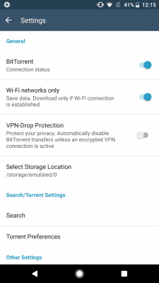 Screenshot of the application FrostWire: Torrent Downloader & Music Player - #8