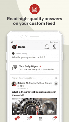 Screenshot of the application Quora - #1