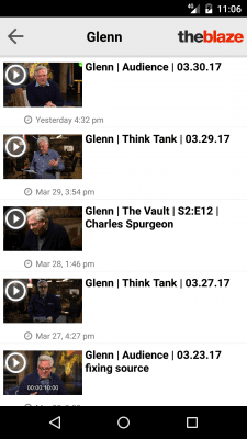 Screenshot of the application TheBlaze - #4