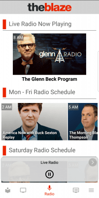 Screenshot of the application TheBlaze - #5
