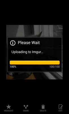 Screenshot of the application Uploader for Imgur - #2