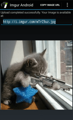 Screenshot of the application Uploader for Imgur - #3