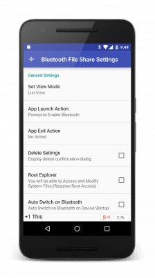 Screenshot of the application Bluetooth File Share - #6
